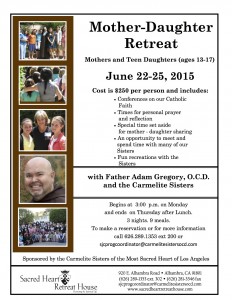 Mother Daughter Retreat 2015 (Revised 3-3-15)[1]